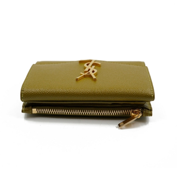YSL Uptown Compact Wallet in Grain De Poudre Embossed Leather Excellent Conditio - Picture 7 of 16